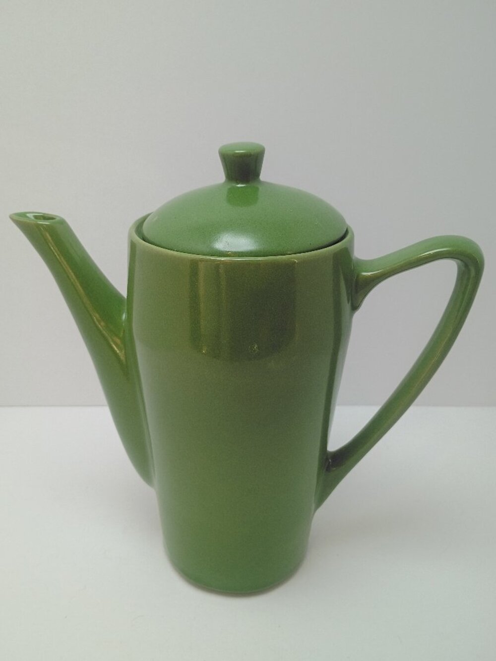 Rare Find Olive Green 1950s Nelson McCoy Teapot USA Mount Clemens Era